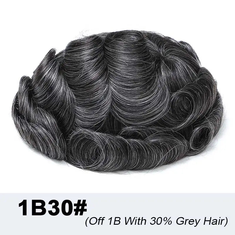 Bleach Knots Lace Front Male Hair Prosthesis Man Wig Human Hair French Lace Toupee Wigs For Men Full Lace Hair System Men's Wig