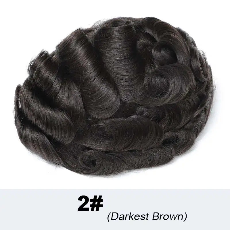 Male Hair Prosthesis Lace & Skin Toupee Men Wig Diamond Lace Hairpiece Natural Wig For Men Invisiable Knots Man Wig Human Hair