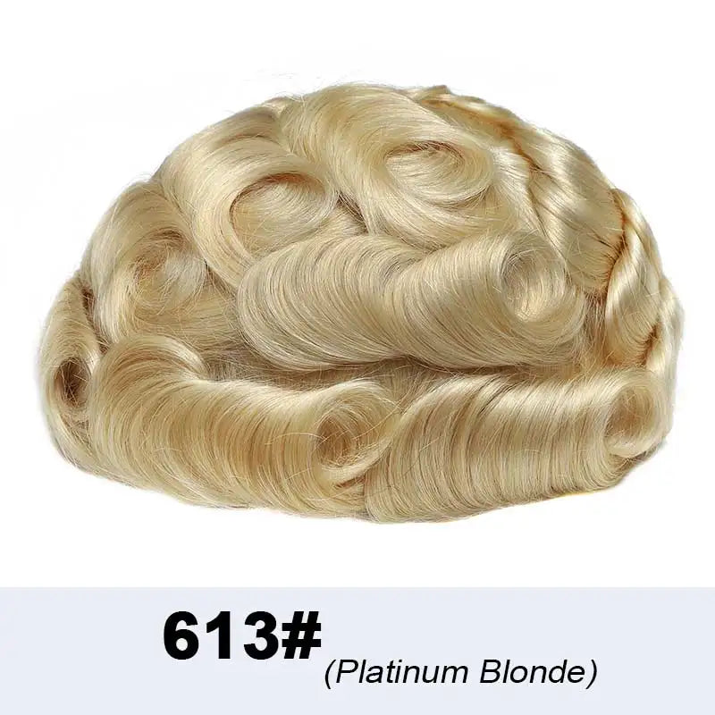 Male Hair Prosthesis Lace & Skin Toupee Men Wig Diamond Lace Hairpiece Natural Wig For Men Invisiable Knots Man Wig Human Hair