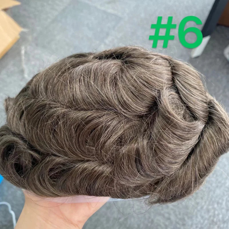 VERSALITE Herren-Toupet – Swiss Lace Front & PU-Basis mit natürlichem Haaransatz
Premium-Haarsystem für Männer mit unsichtbarem Haaransatz, feinem Swiss Lace Front und stabiler PU-Basis.
Gefertigt aus 100 % echtem Men