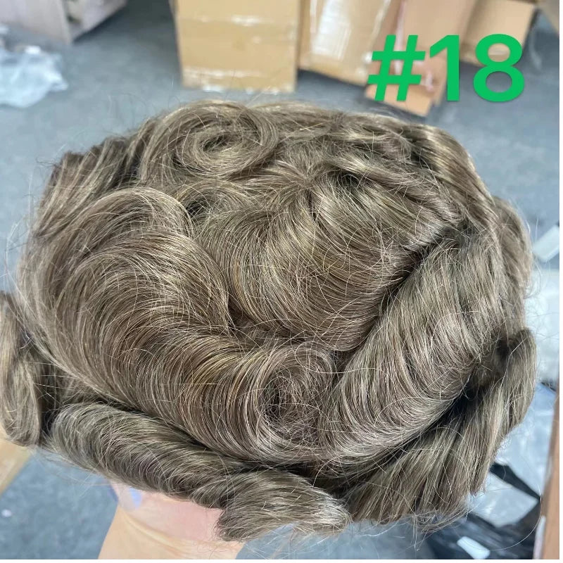 VERSALITE Herren-Toupet – Swiss Lace Front & PU-Basis mit natürlichem Haaransatz
Premium-Haarsystem für Männer mit unsichtbarem Haaransatz, feinem Swiss Lace Front und stabiler PU-Basis.
Gefertigt aus 100 % echtem Men