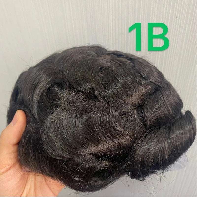 VERSALITE Herren-Toupet – Swiss Lace Front & PU-Basis mit natürlichem Haaransatz
Premium-Haarsystem für Männer mit unsichtbarem Haaransatz, feinem Swiss Lace Front und stabiler PU-Basis.
Gefertigt aus 100 % echtem Men