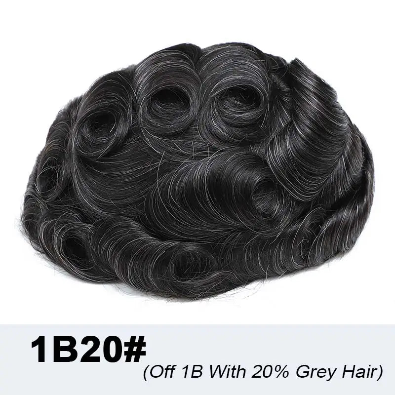 Male Hair Prosthesis Lace & Skin Toupee Men Wig Diamond Lace Hairpiece Natural Wig For Men Invisiable Knots Man Wig Human Hair