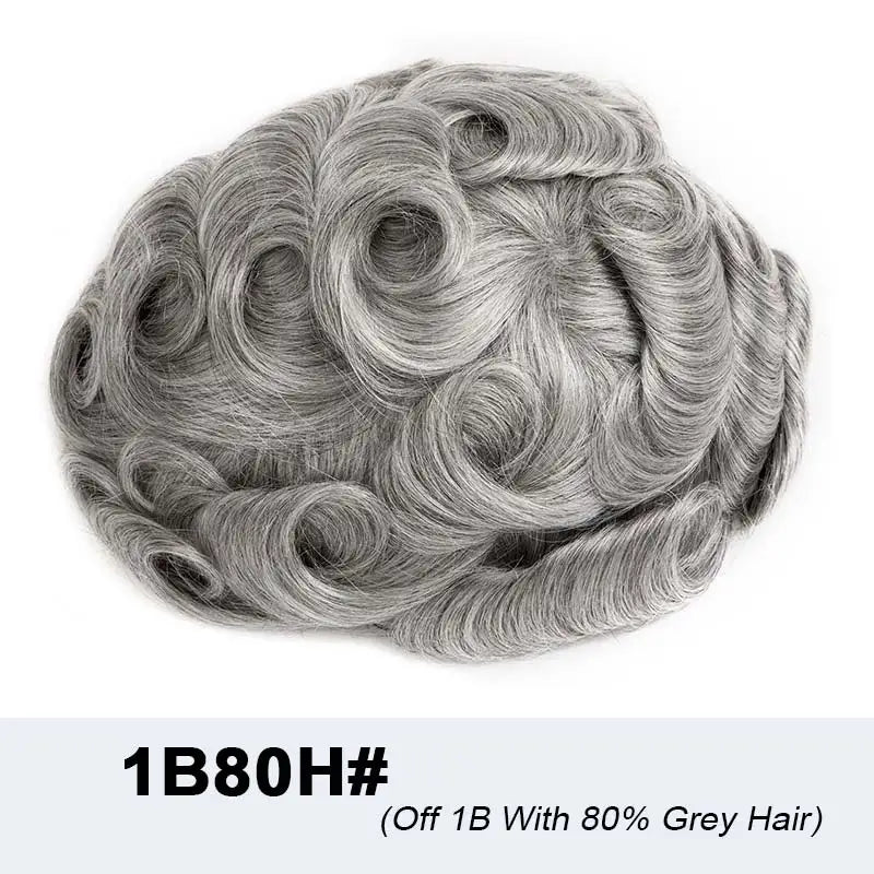 Male Hair Prosthesis Lace & Skin Toupee Men Wig Diamond Lace Hairpiece Natural Wig For Men Invisiable Knots Man Wig Human Hair