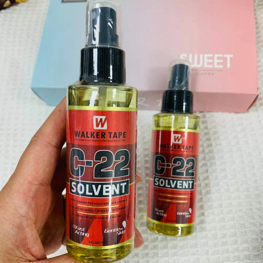 C-22/bottle Solvent Spray Remover for Lace Wigs Toupee Adhesive Removers Wig Glue Remover for Tape Hair Extensions