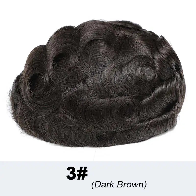 Male Hair Prosthesis Lace & Skin Toupee Men Wig Diamond Lace Hairpiece Natural Wig For Men Invisiable Knots Man Wig Human Hair