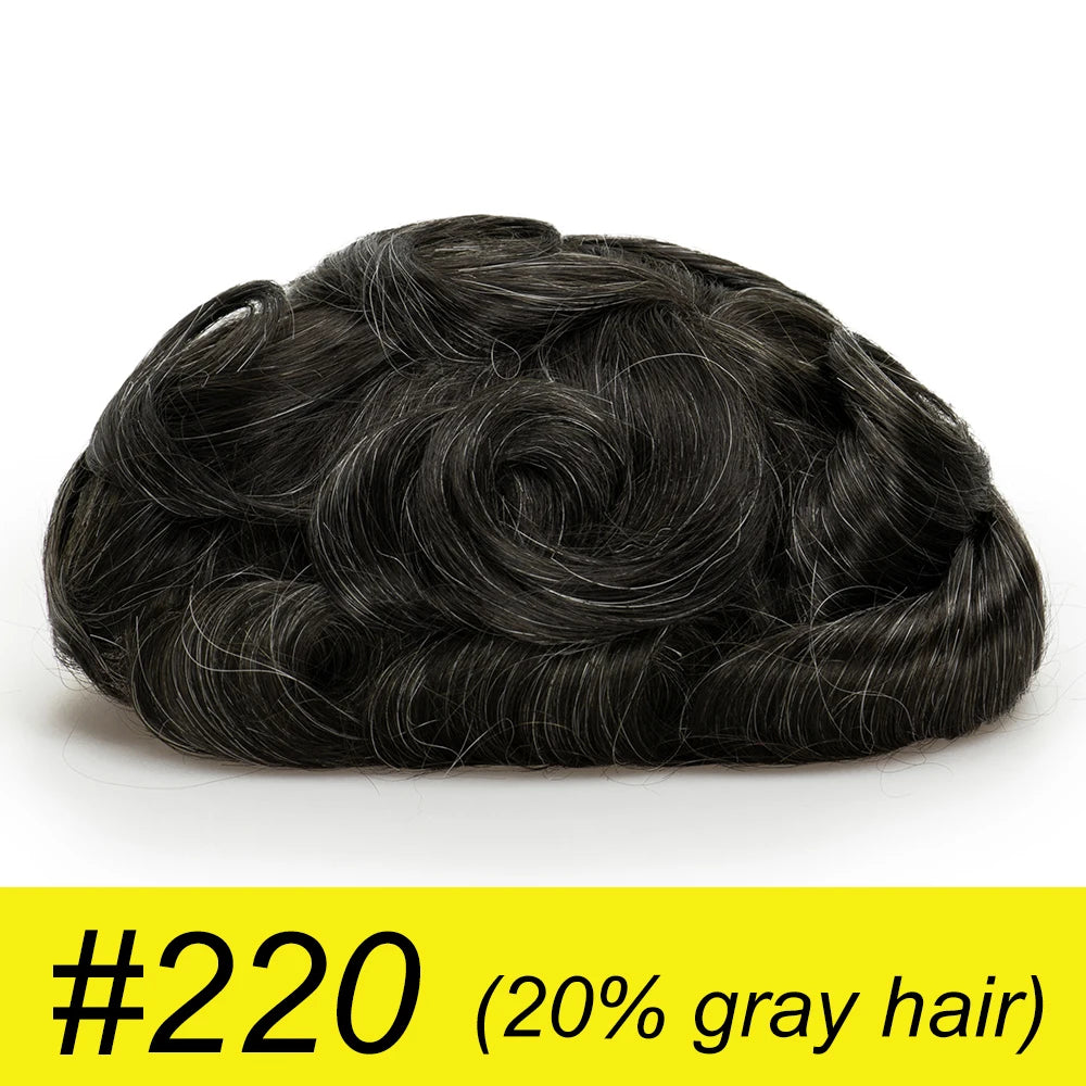 Herren-Haartoupet mit unsichtbarem Swiss Lace Front & Skin-Basis

Hochwertiges Haarsystem mit gebleichtem Haaransatz, Swiss Lace Front und Skin-Basis – für einen nahtlosen, natürlichen Hollywood-Look.
100 % Echthaar, id