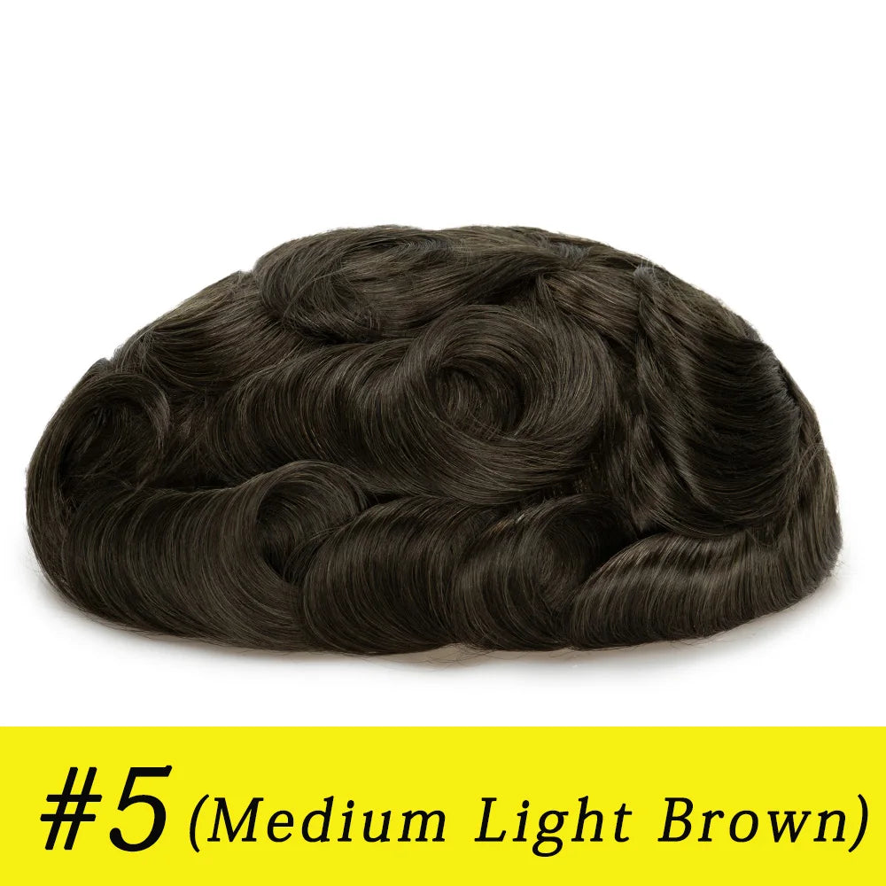 Herren-Haartoupet mit unsichtbarem Swiss Lace Front & Skin-Basis

Hochwertiges Haarsystem mit gebleichtem Haaransatz, Swiss Lace Front und Skin-Basis – für einen nahtlosen, natürlichen Hollywood-Look.
100 % Echthaar, id