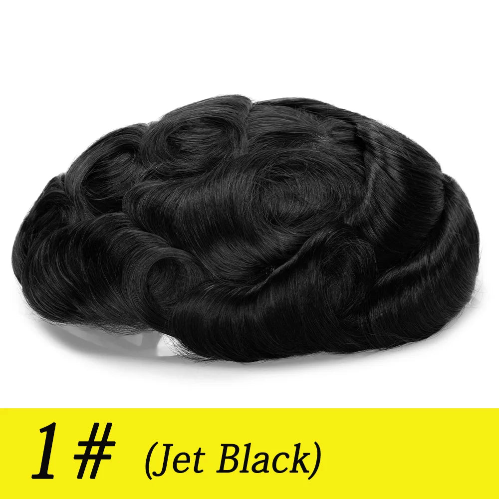 Herren-Haartoupet mit unsichtbarem Swiss Lace Front & Skin-Basis

Hochwertiges Haarsystem mit gebleichtem Haaransatz, Swiss Lace Front und Skin-Basis – für einen nahtlosen, natürlichen Hollywood-Look.
100 % Echthaar, id